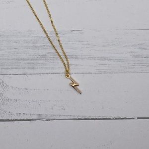 2 for$15 -Harry Potter charm lighting bolt gold necklace